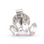 Load image into Gallery viewer, Trio Baguette Diamond Earring - Single Piece - HIBA JABER
