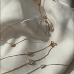 Load image into Gallery viewer, Trio Sparkle Diamond Bracelet - 18 - k - rose - gold - HIBA JABER
