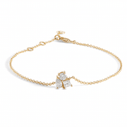 Trio Sparkle Diamond Bracelet - 18 - k - yellow - gold - HIBA JABER