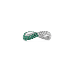 Load image into Gallery viewer, Two Way Bold Infinity Ring - Colored Gemstones - HIBA JABER
