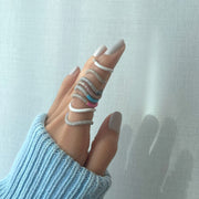 Two Way Bold Infinity Ring - Colored Gemstones - HIBA JABER