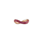 Load image into Gallery viewer, Two Way Bold Infinity Ring - White &amp; Light Pink - HIBA JABER

