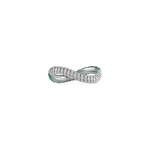 Load image into Gallery viewer, Two Way Bold Infinity Ring - White &amp; Light Pink - HIBA JABER
