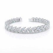 Two Way Diamond Pear Tennis Bracelet 0.24ct Each - HIBA JABER