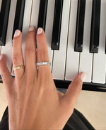 تحميل الصورة في عارض المعرض, Two Way Eternity Band - Emerald &amp; Princess - HIBA JABER
