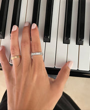 Two Way Eternity Band - Emerald & Princess - HIBA JABER