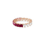 Load image into Gallery viewer, Two - way Eternity Ring - Hearts and Rubies - HIBA JABER

