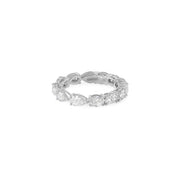 Two Way Eternity Ring | Ovals & Pear Diamonds - HIBA JABER