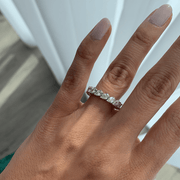 Two Way Eternity Ring | Princess & Pear Diamond - HIBA JABER