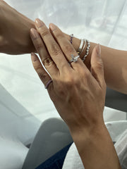 Two Way Pinki Bold Infinity Ring - Colored Gemstones - HIBA JABER