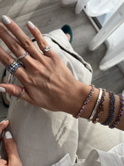 Two Way Pinki Bold Infinity Ring - Colored Gemstones - HIBA JABER