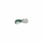 عرض الصورة في المعرض، Two Way Pinki Bold Infinity Ring- Colored Gemstones - HIBA JABER