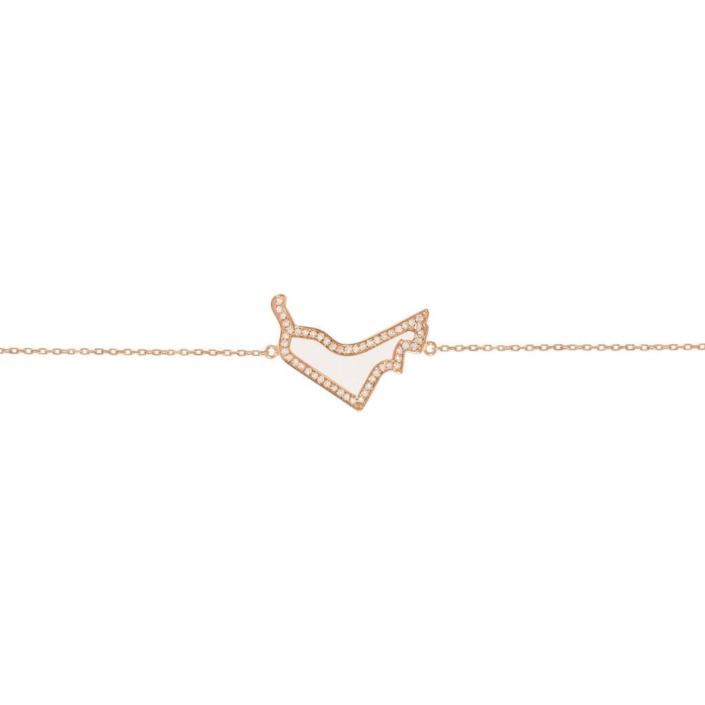 UAE Map Chain Bracelet - HIBA JABER