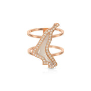 UAE Map Double Banded Ring - HIBA JABER