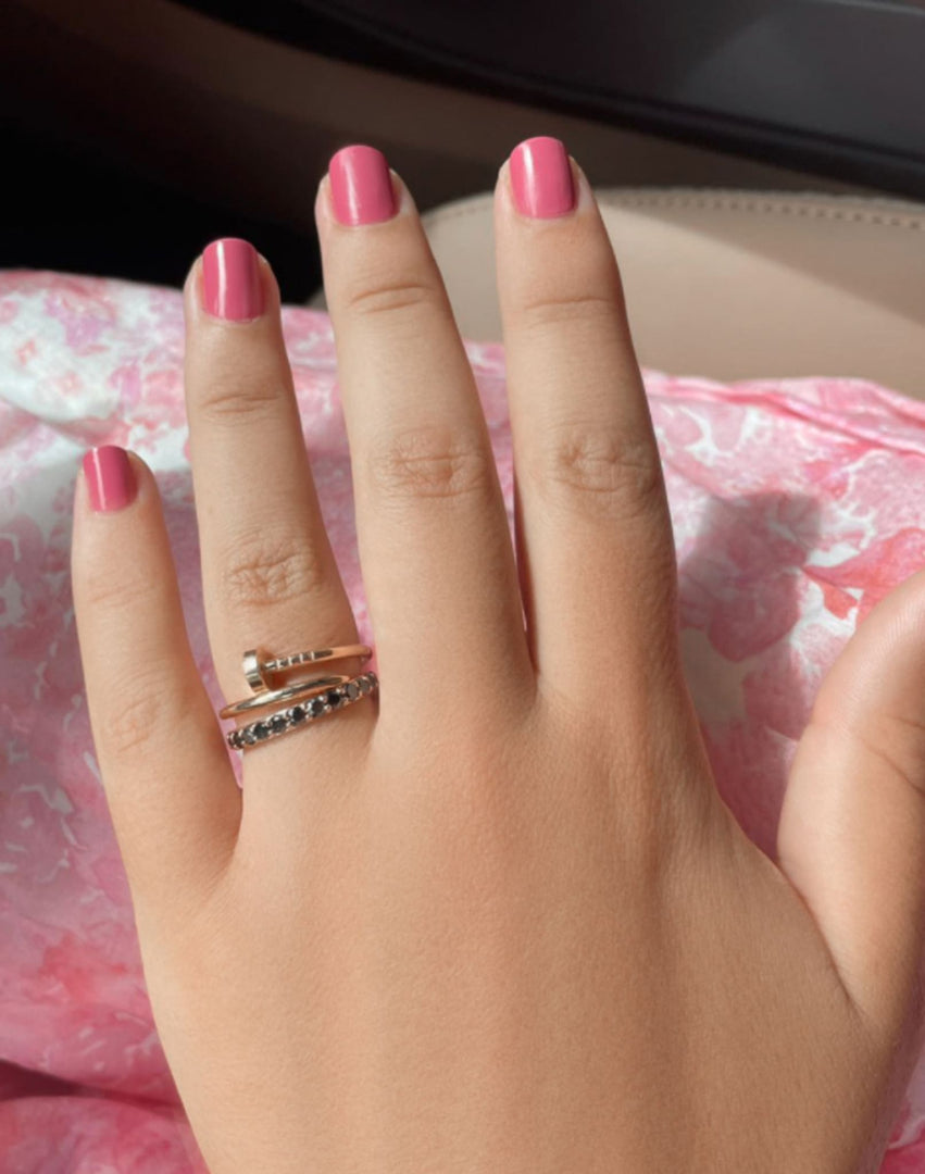 Ultra Thin Blue Sapphire Band - HIBA JABER