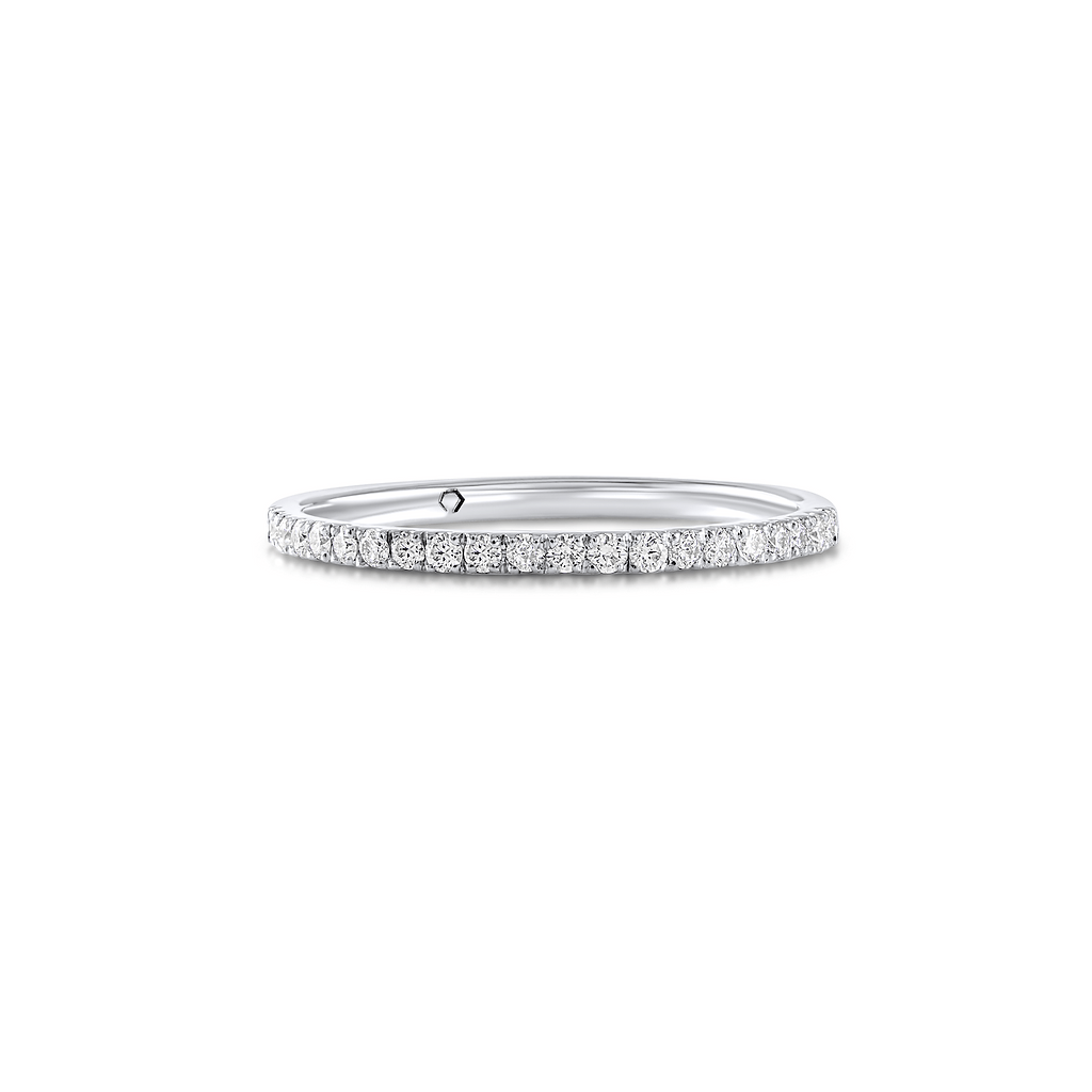 Ultra Thin Diamond Pave Band - HIBA JABER