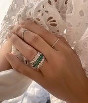 Ultra Thin Diamond Pave Band - HIBA JABER