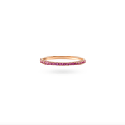 Ultra Thin Pink Sapphire Band - HIBA JABER