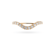 Wavy Diamond Sparkle Ring - HIBA JABER