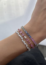 Load image into Gallery viewer, Zigzag Diamond Pears with Droplets Bracelet - HIBA JABER
