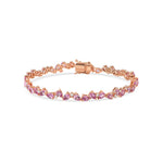 Load image into Gallery viewer, Zigzag Diamond Pears with Droplets Bracelet - HIBA JABER
