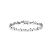 Zigzag Diamond Pears with Droplets Bracelet - HIBA JABER