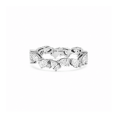 Zigzag Pear Diamond Droplet Ring - HIBA JABER
