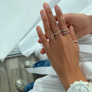 Zigzag Pear Diamond Droplet Ring - HIBA JABER