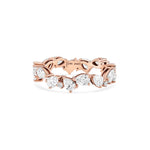 Load image into Gallery viewer, Zigzag Pear Diamond Droplets Ring - HIBA JABER
