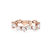 Zigzag Pear Diamond Droplets Ring - HIBA JABER