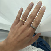 Zigzag Pear Multicolored Droplet Ring - HIBA JABER